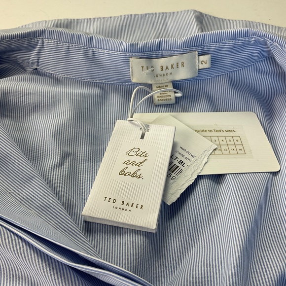 Ted Baker London Striped Peplum Top NWT - Picture 7 of 9